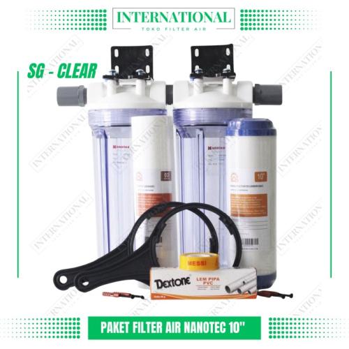 Paket Filter Air 10" 2 Tahap SG / Filter air Keruh...
